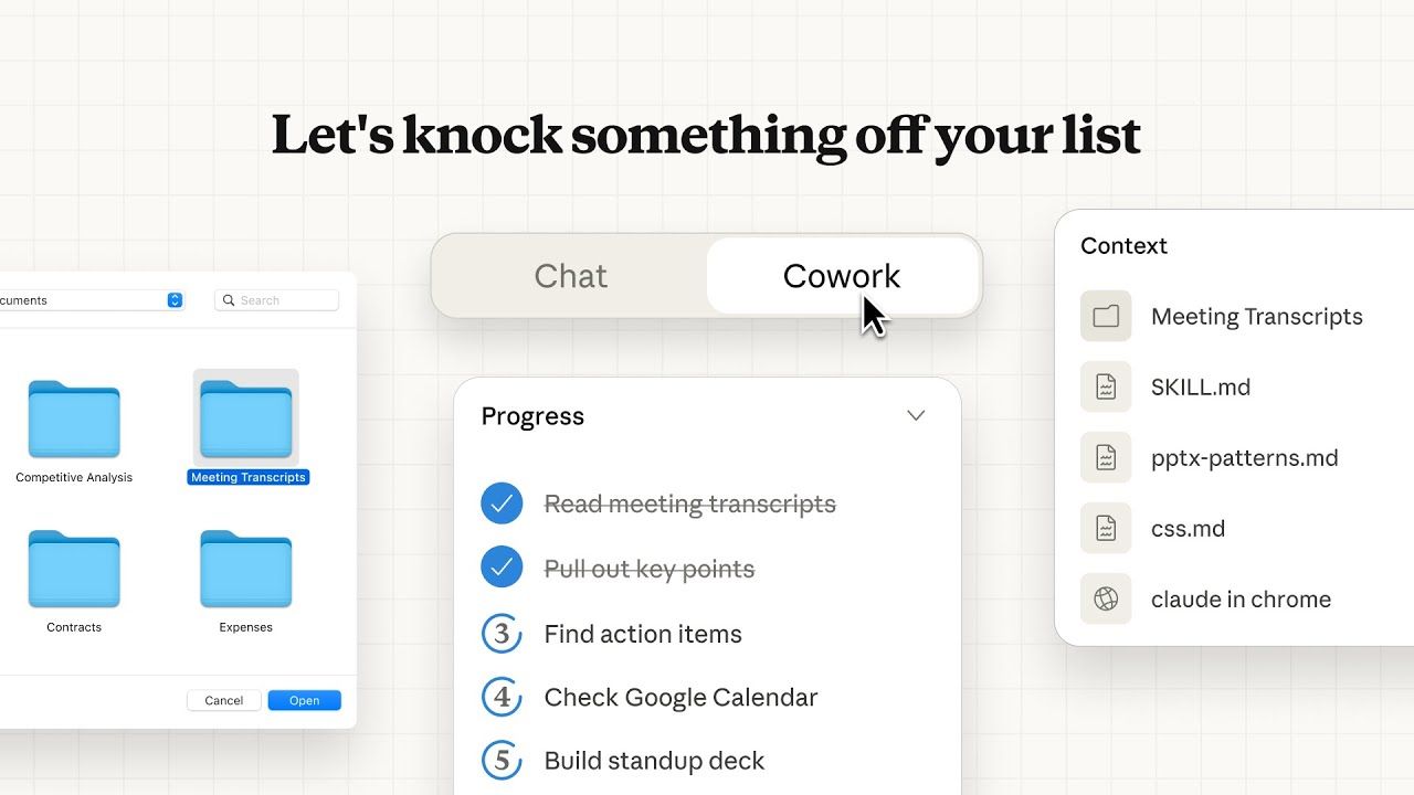 Claude Cowork desktop interface