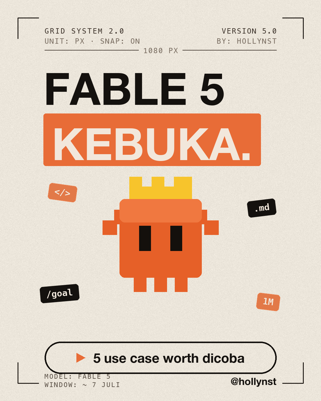 Fable 5 kebuka — 5 use case worth dicoba
