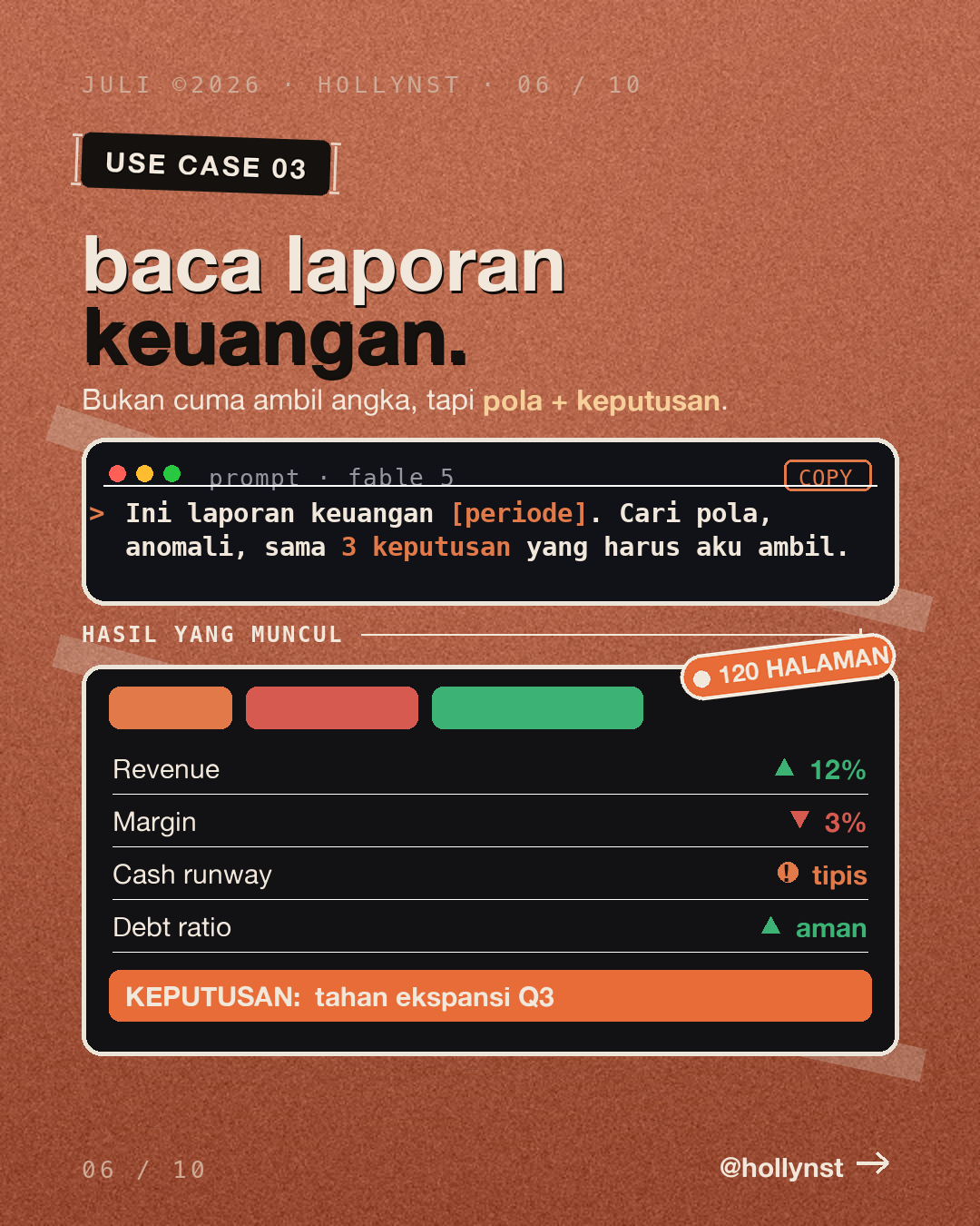 Use case 3 — bedah laporan keuangan