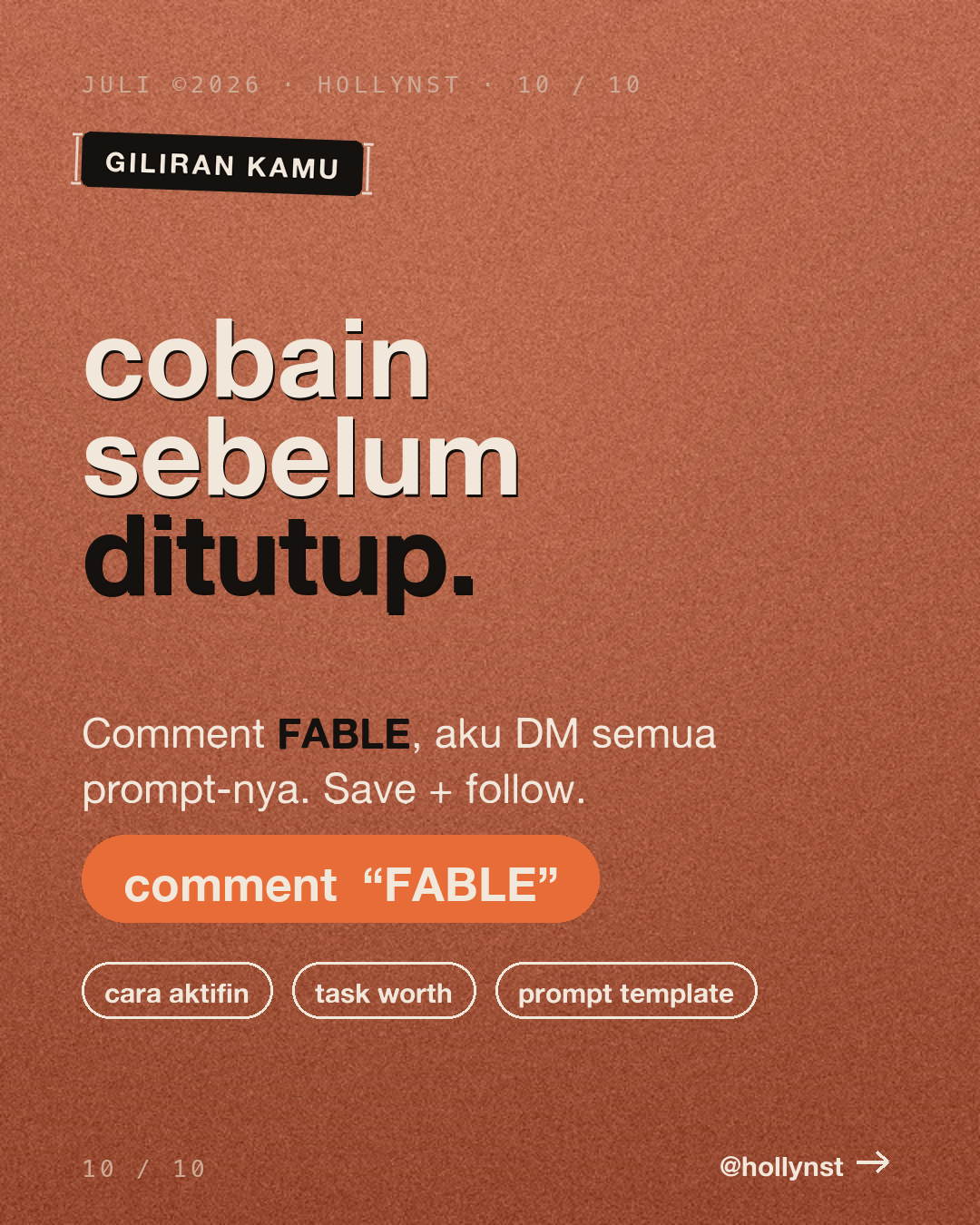 Fable 5 — coba sebelum window ditutup